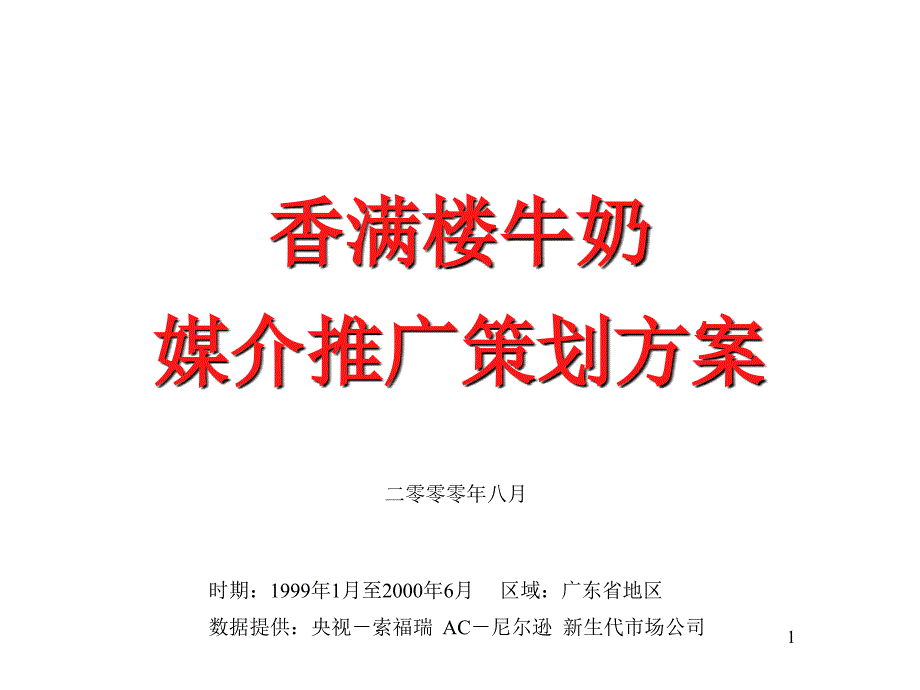 某牛奶媒介推广策划方案.ppt_第1页