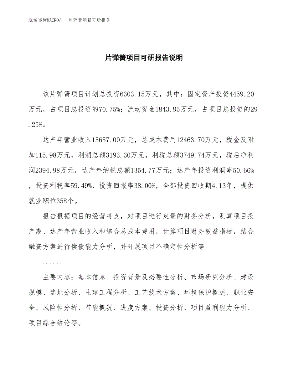 (2019)片弹簧项目可研报告模板.docx_第2页