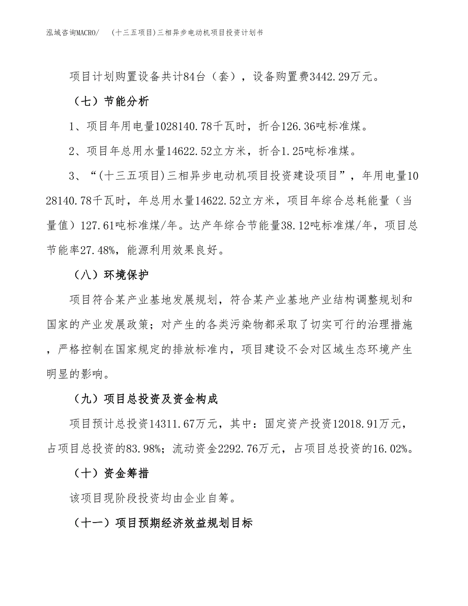 (十三五项目)三相异步电动机项目投资计划书.docx_第2页