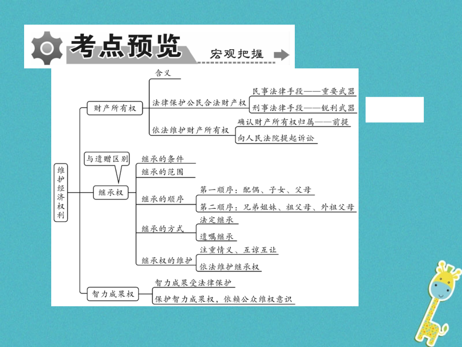 重庆市2018届中考政治 专题复习九 依法维护经济权利课件_第3页