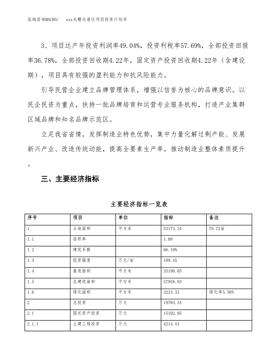 xxx光栅光谱仪项目投资计划书范文.docx_第4页