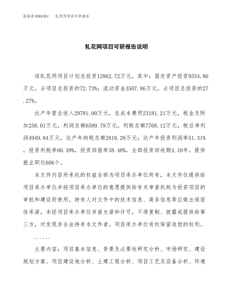 (2019)轧花网项目可研报告模板.docx_第2页