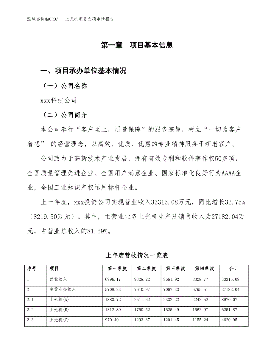 上光机项目立项申请报告（总投资20000万元）.docx_第2页