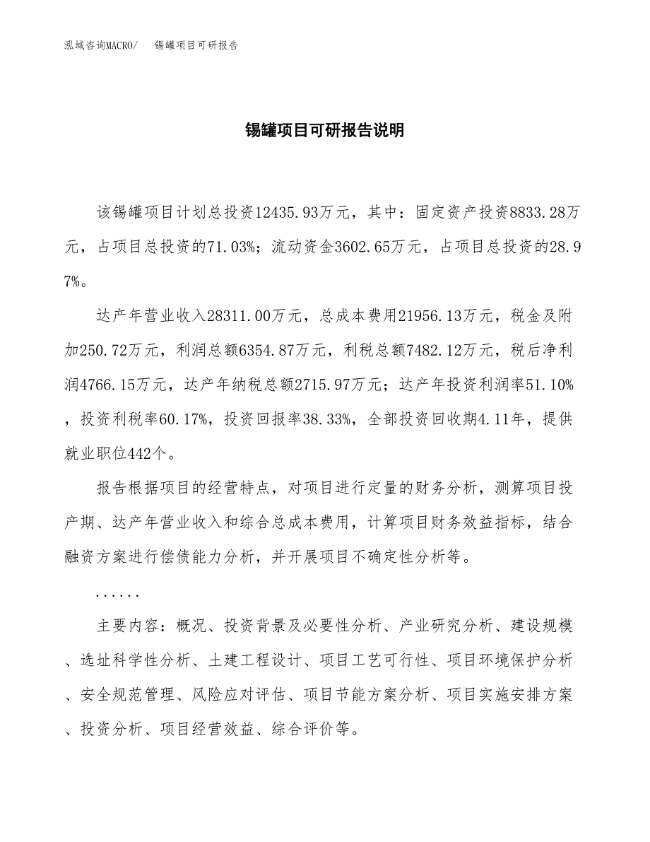 (2019)锡罐项目可研报告模板.docx_第2页