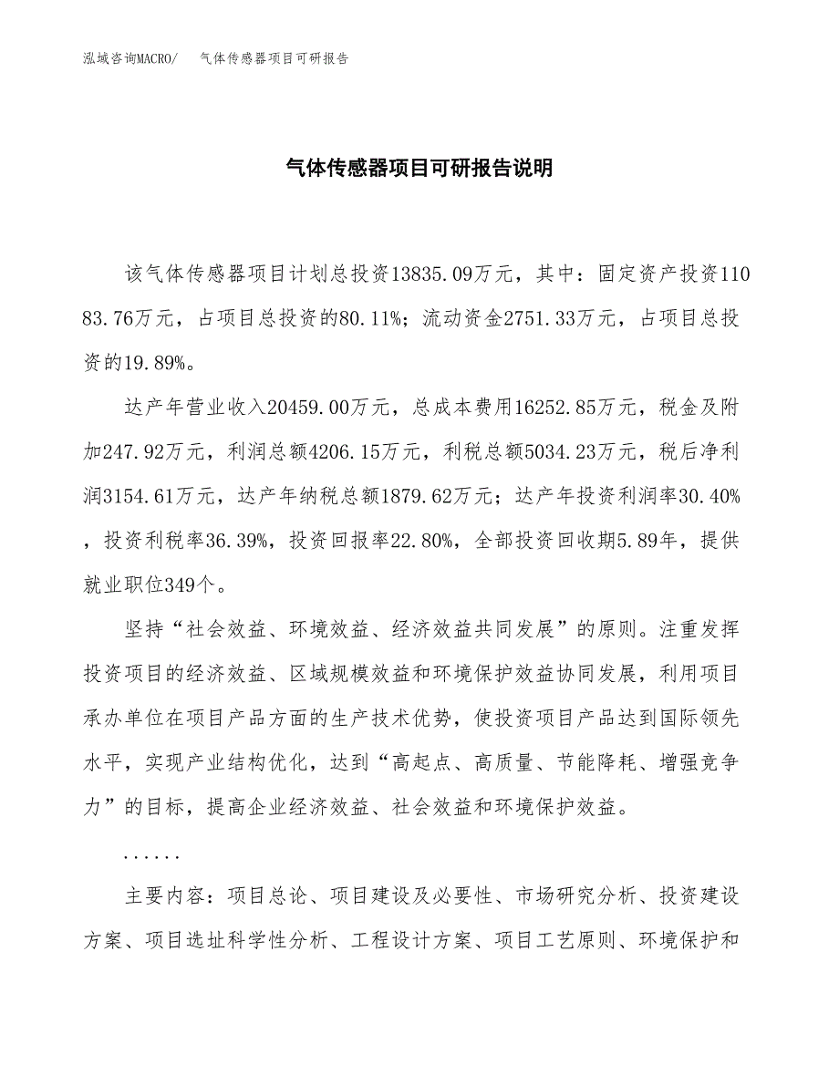 (2019)气体传感器项目可研报告模板.docx_第2页