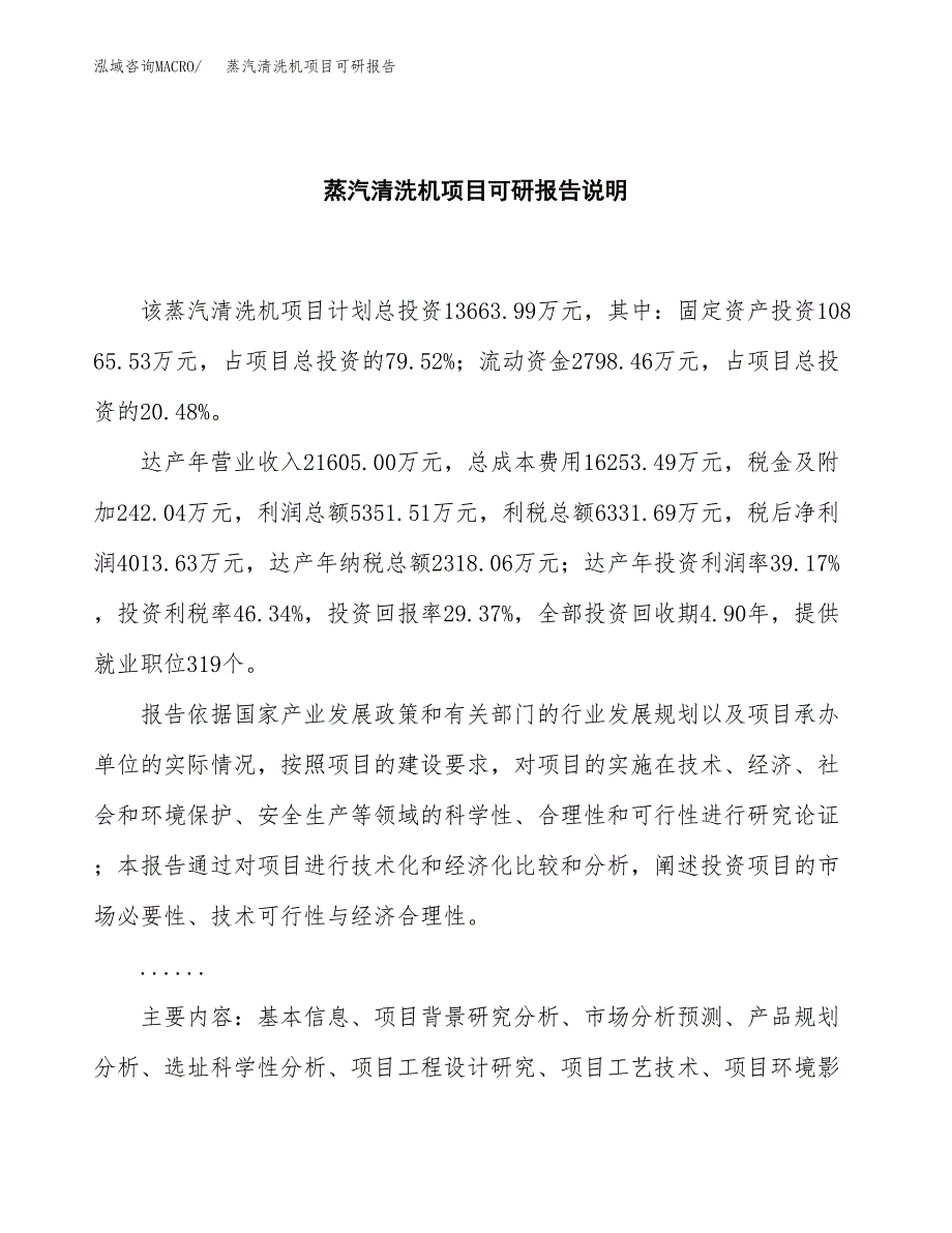 (2019)蒸汽清洗机项目可研报告模板.docx_第2页