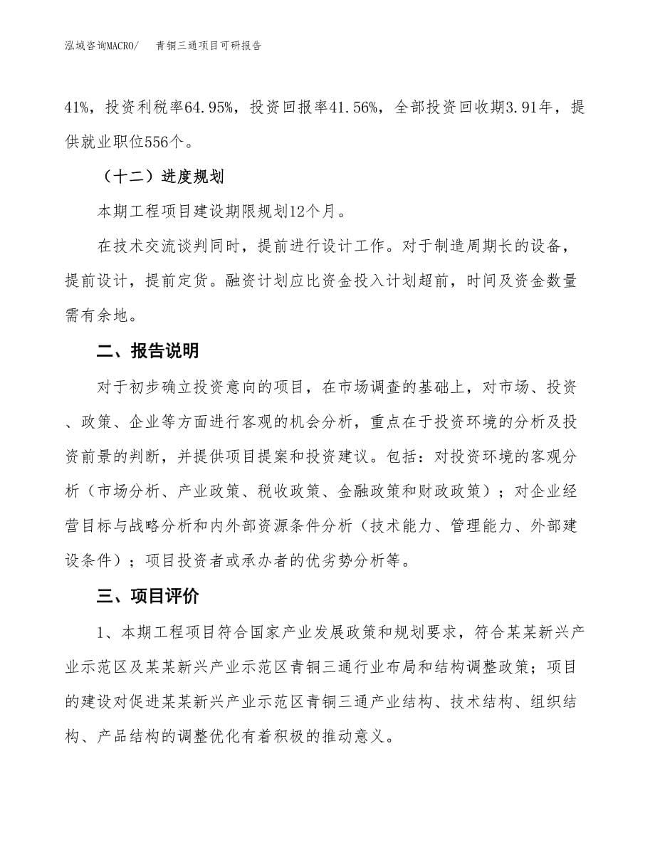 (2019)青铜三通项目可研报告模板.docx_第5页