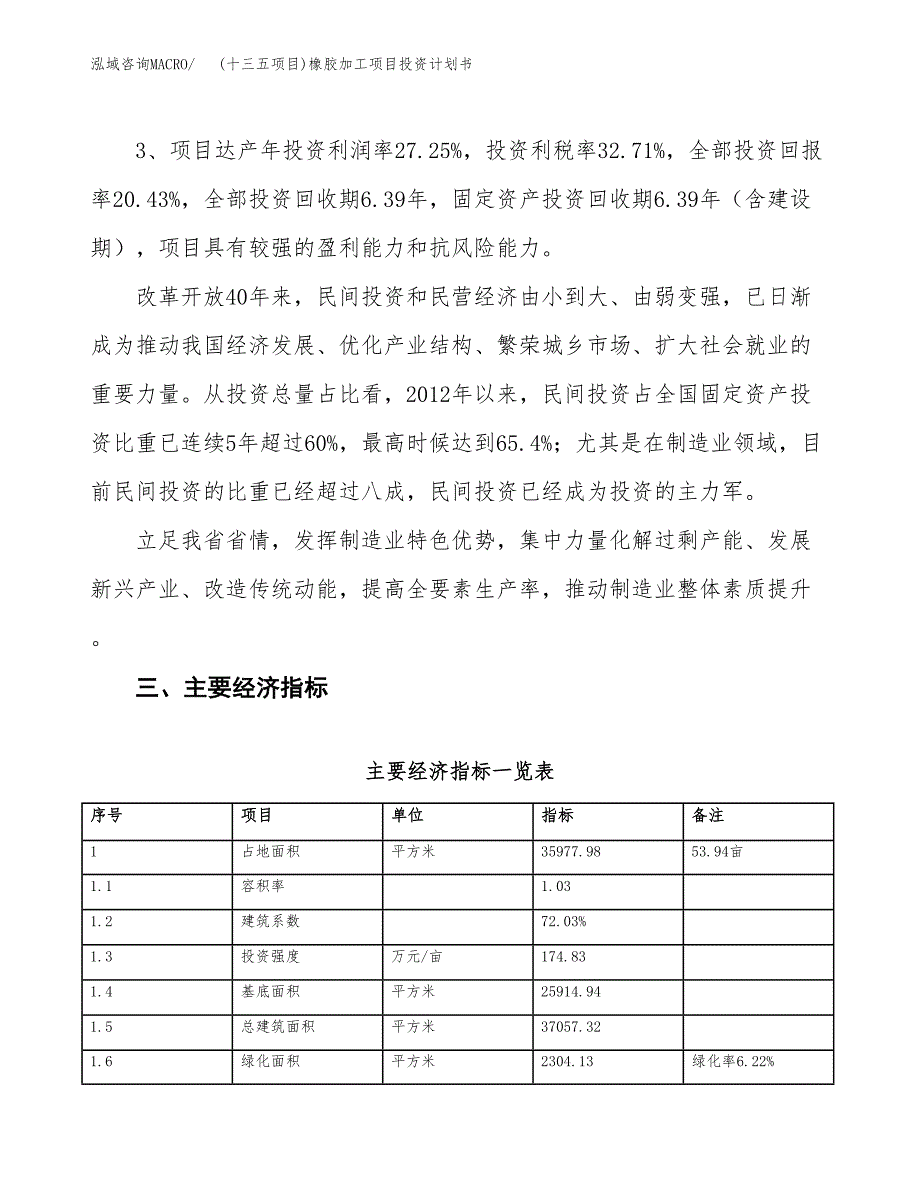 (十三五项目)橡胶加工项目投资计划书.docx_第4页