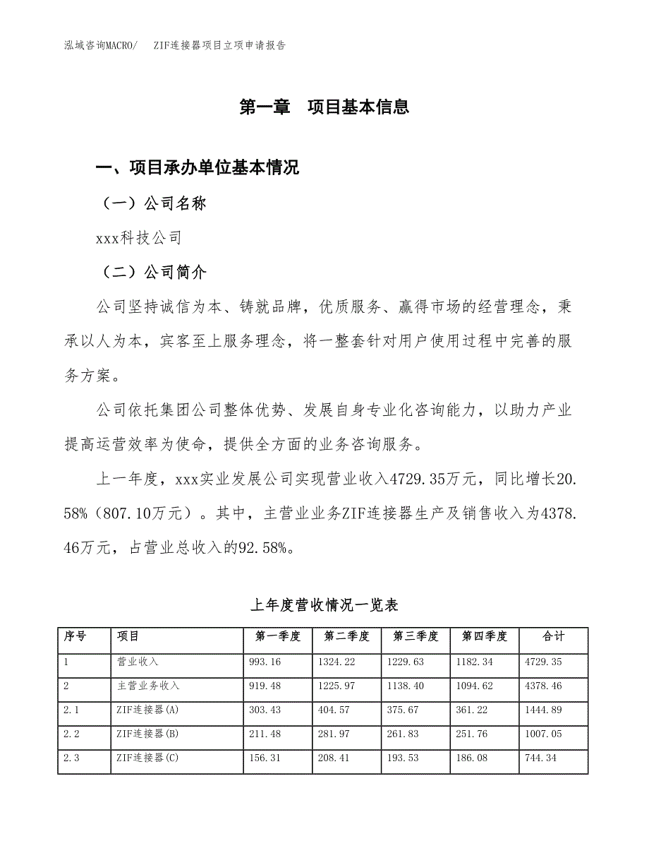 ZIF连接器项目立项申请报告（总投资3000万元）.docx_第2页