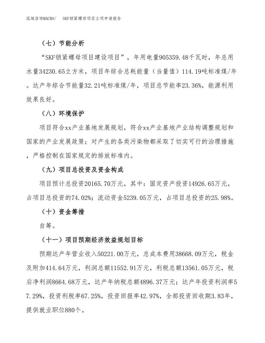 SKF锁紧螺母项目立项申请报告（总投资20000万元）.docx_第5页