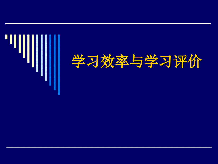 学习效率与学习评价概述.ppt_第1页