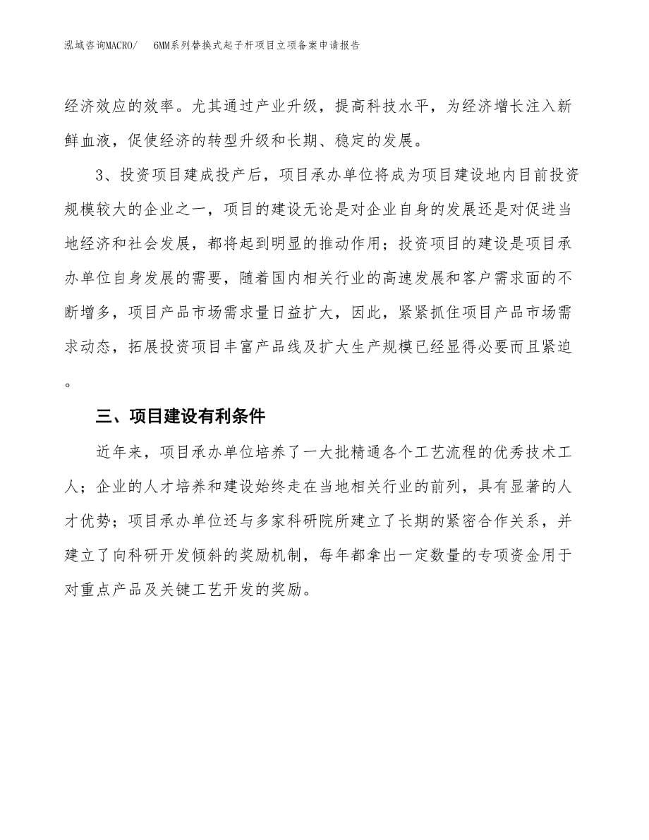 6MM系列替换式起子杆项目立项备案申请报告.docx_第5页