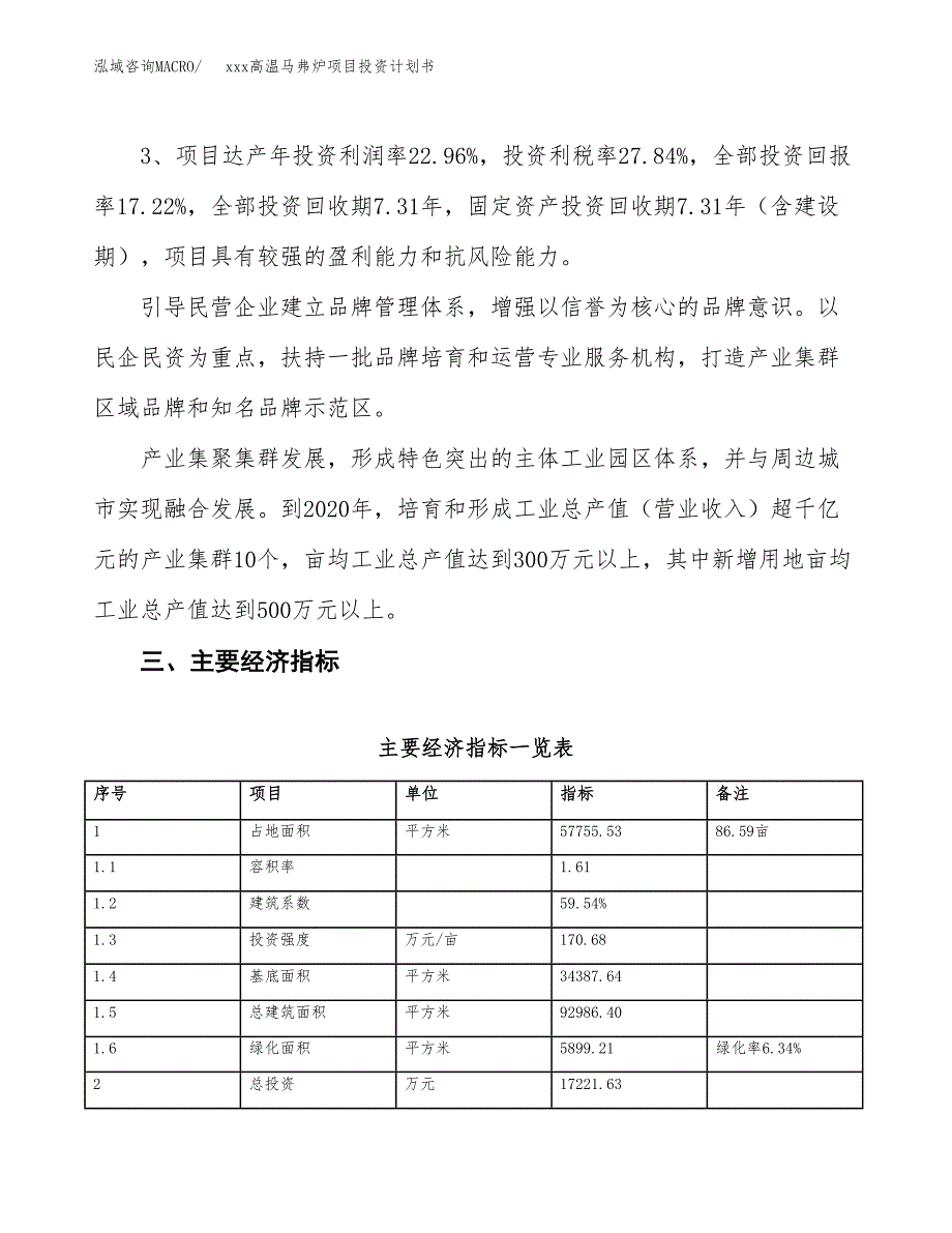 xxx高温马弗炉项目投资计划书范文.docx_第4页