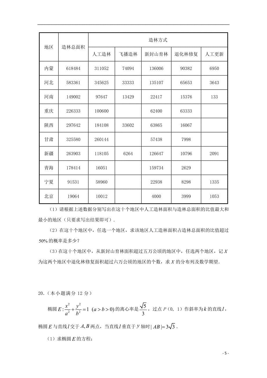 甘肃省兰州市第一中学2019届高三数学5月月考试题 理_第5页