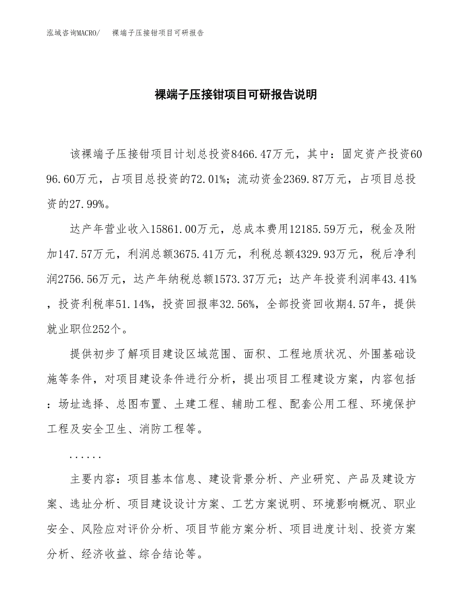 (2019)裸端子压接钳项目可研报告模板.docx_第2页