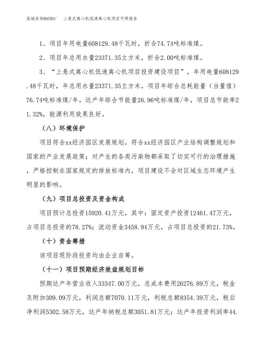 (2019)上悬式离心机低速离心机项目可研报告模板.docx_第5页