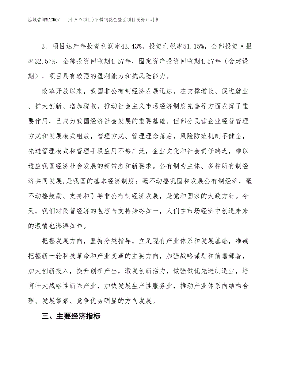 (十三五项目)不锈钢花色垫圈项目投资计划书.docx_第4页