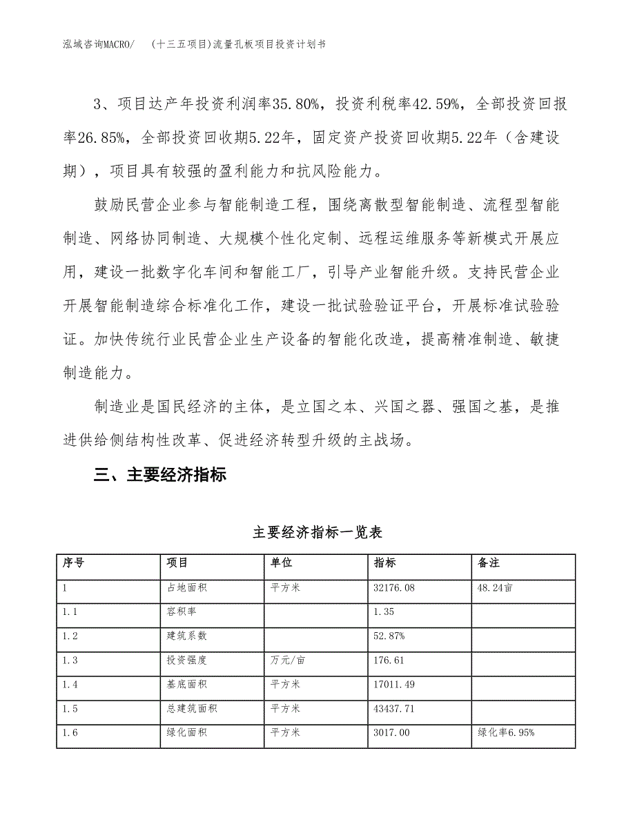 (十三五项目)流量孔板项目投资计划书.docx_第4页