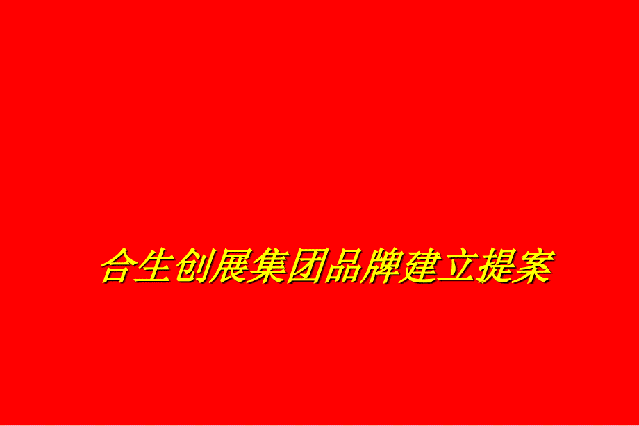 某集团企业品牌建立提案.ppt_第1页