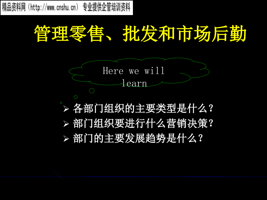 渠道管理管理零售、批发和市场后勤分析_第2页