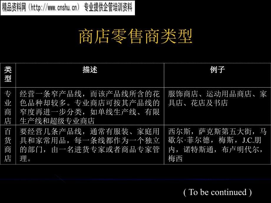 渠道管理管理零售、批发和市场后勤分析_第5页