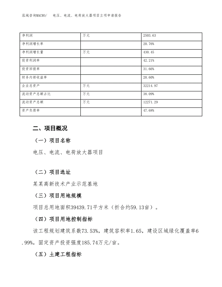 电压、电流、电荷放大器项目立项申请报告（总投资13000万元）.docx_第4页