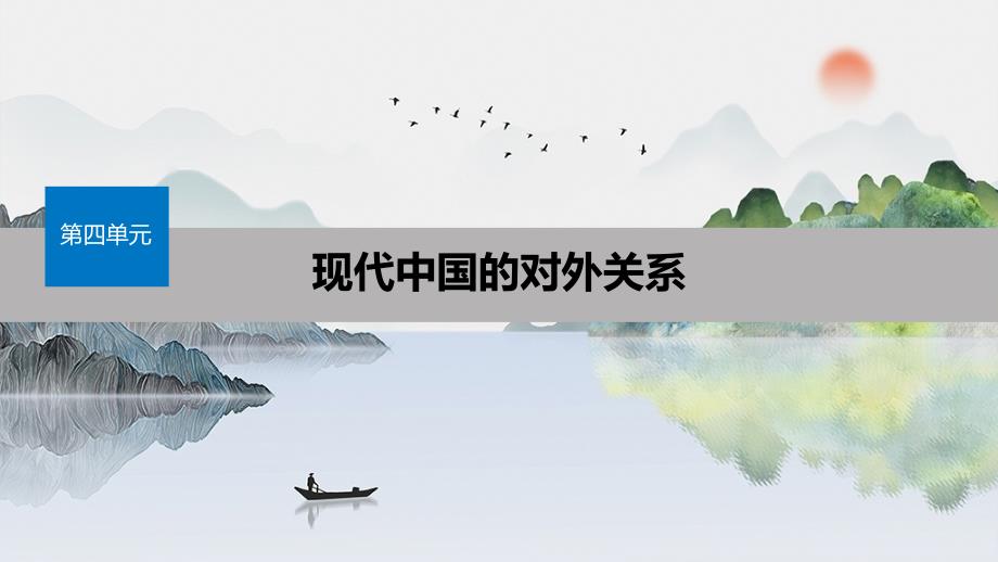 2019-2020学年高中历史 第四单元 现代中国的对外关系 第15课 改革开放后的外交新局面课件 北师大版必修1_第1页