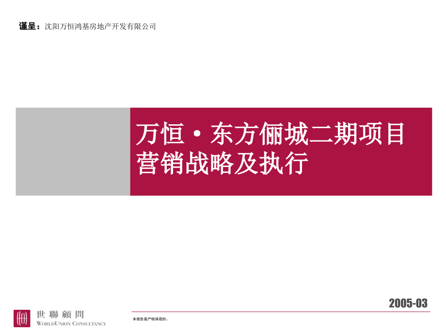 某房地产项目营销战略及执行 _第1页