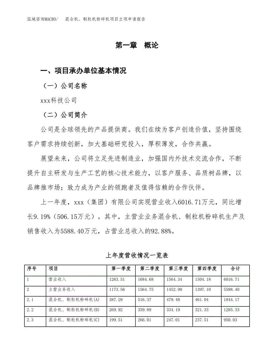 混合机、制粒机粉碎机项目立项申请报告（总投资3000万元）.docx_第2页