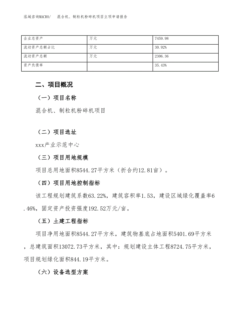 混合机、制粒机粉碎机项目立项申请报告（总投资3000万元）.docx_第4页