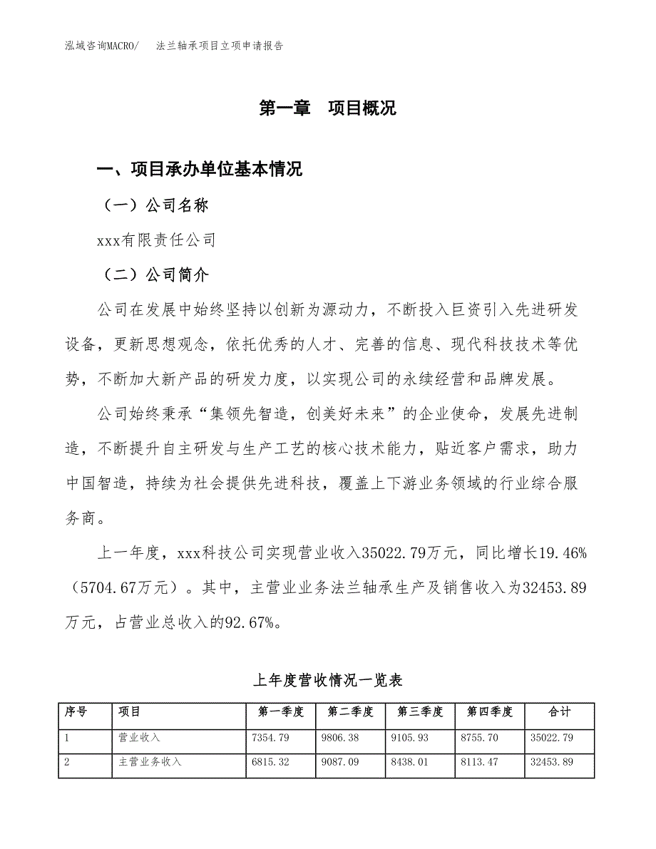 法兰轴承项目立项申请报告（总投资19000万元）.docx_第2页