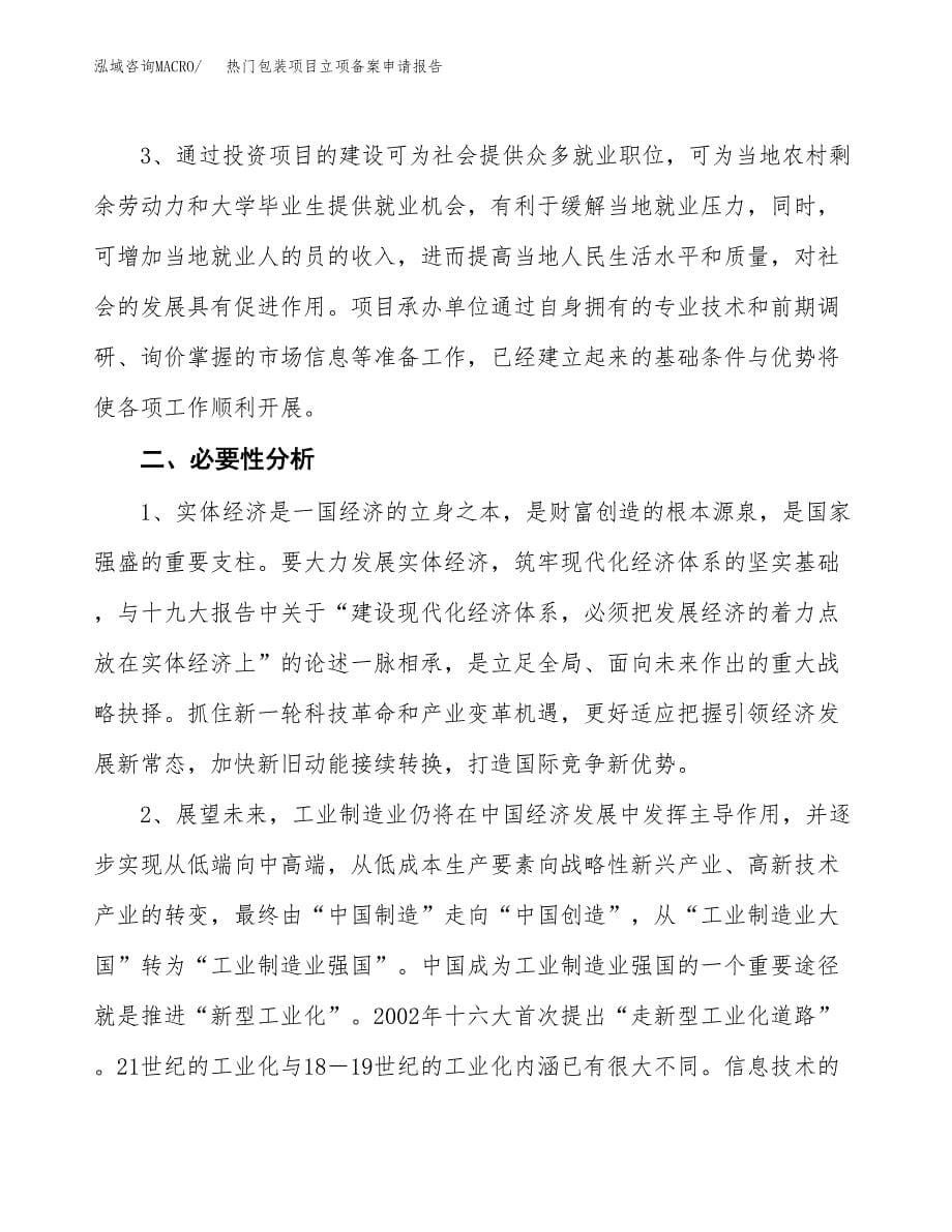 热门包装项目立项备案申请报告.docx_第5页