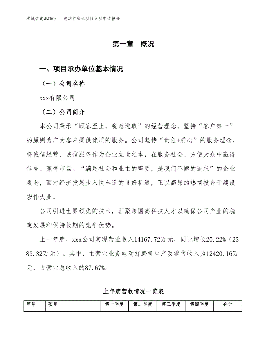 电动打磨机项目立项申请报告（总投资15000万元）.docx_第2页