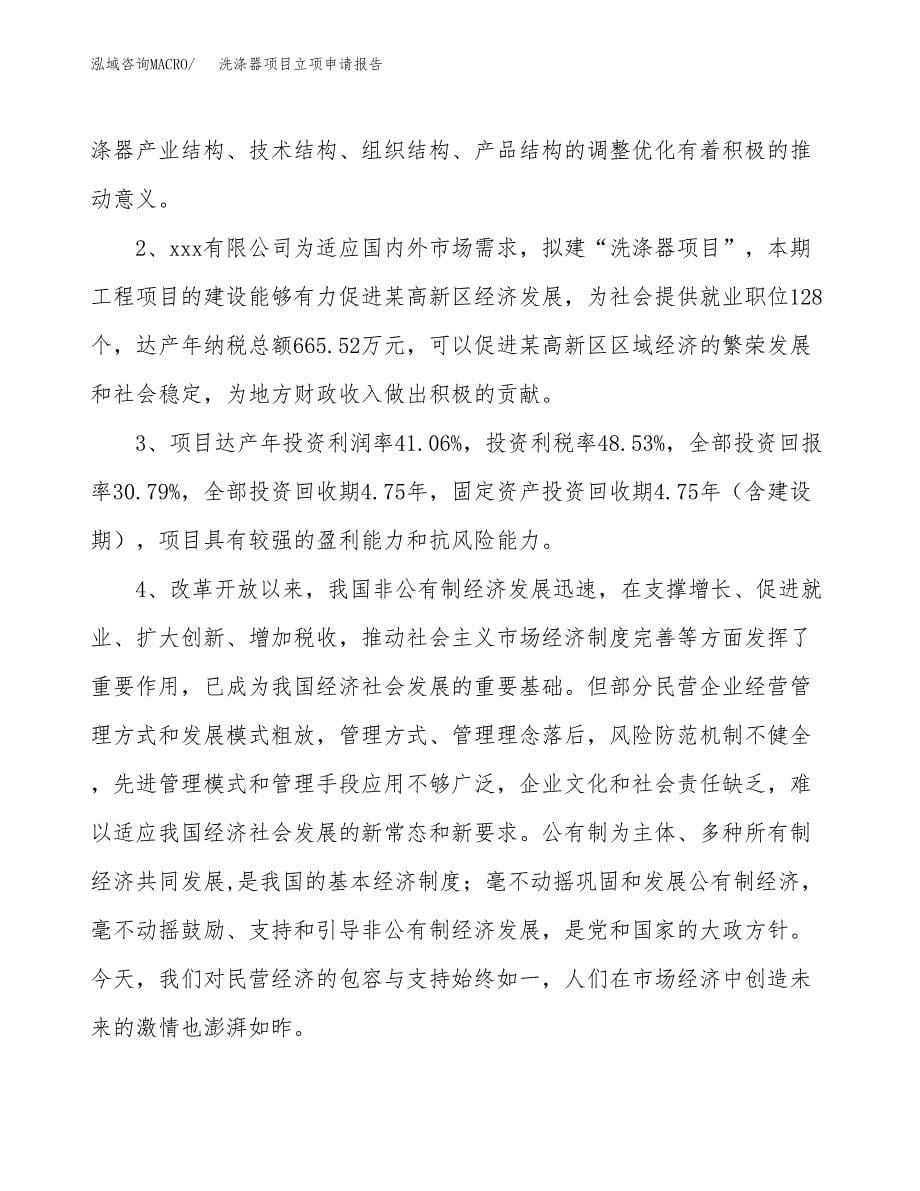 洗涤器项目立项申请报告模板范文.docx_第5页