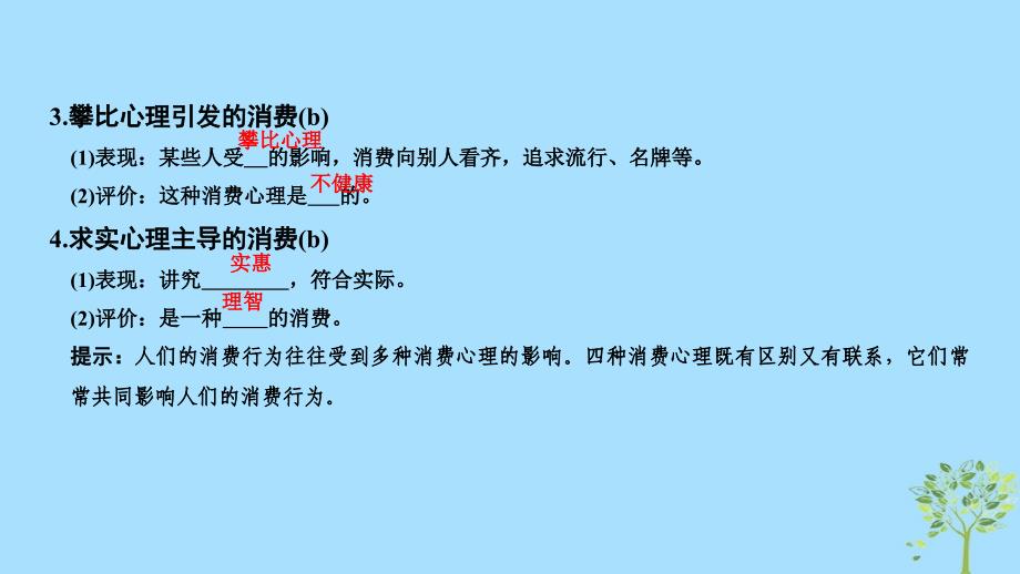 （浙江专版）2018-2019学年高中政治 第一单元 生活与消费 第三课 多彩的消费 2 树立正确的消费观课件 新人教版必修1_第4页