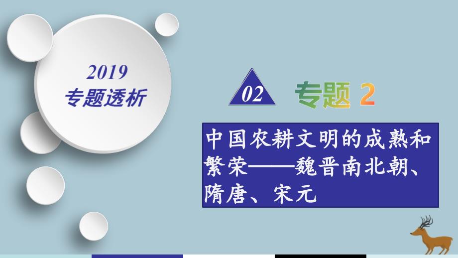 2019届高考历史二轮复习 热点重点难点透析 专题2 中国农耕文明的成熟和繁荣&mdash;&mdash;魏晋南北朝、隋唐、宋元 微专题3 儒学的转型和科技文化的繁荣课件_第1页