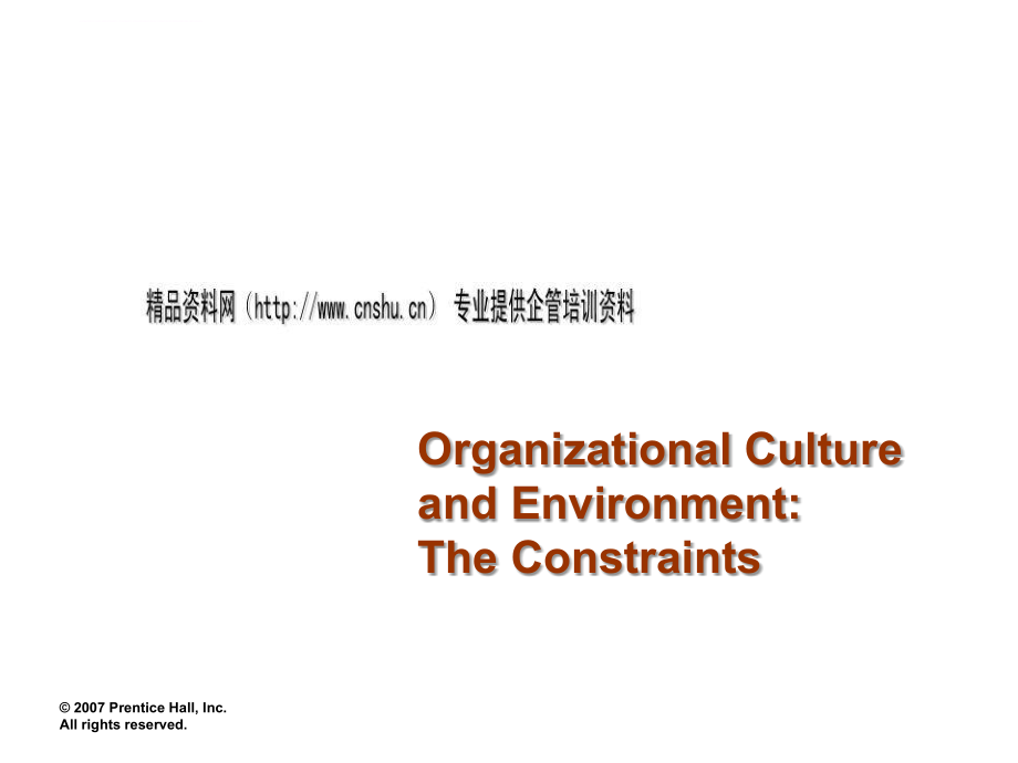 企业文化和外部环境（英文版）.ppt_第1页