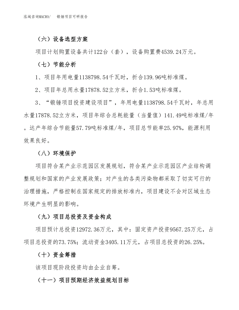 锻锤项目可研报告（立项申请）_第3页