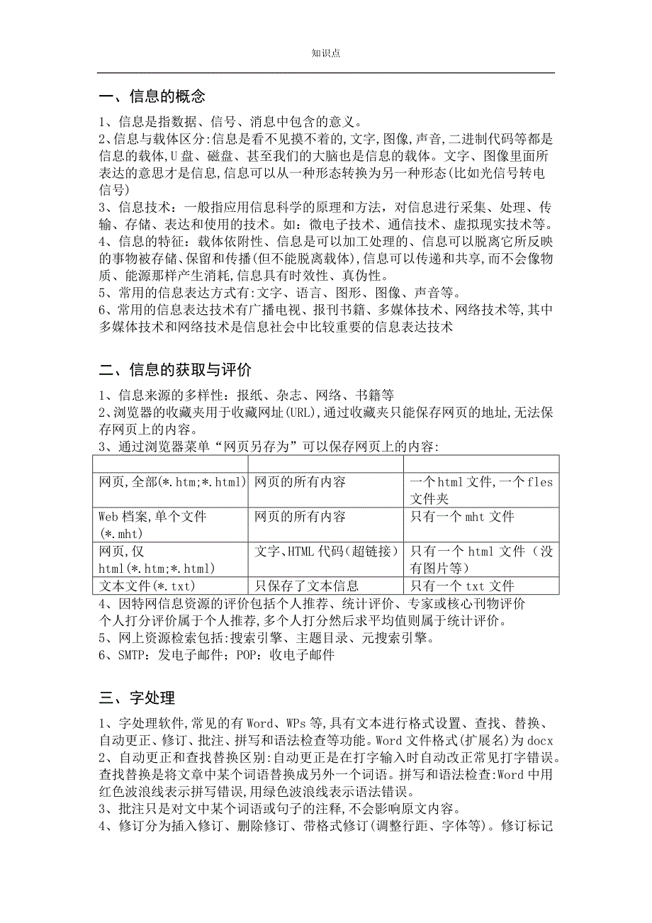 2019浙江学考选考信息技术基础专题资料_第1页