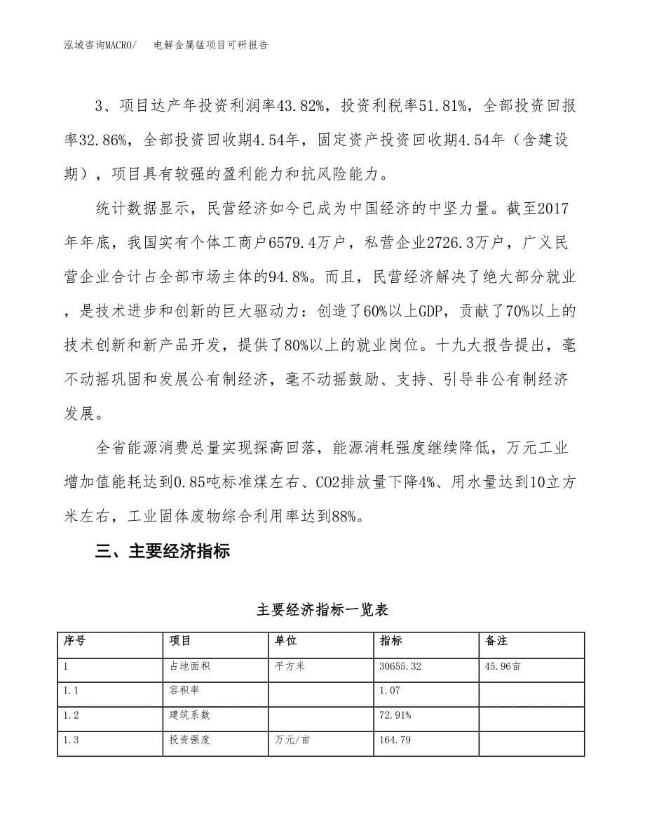 电解金属锰项目可研报告（立项申请）_第5页