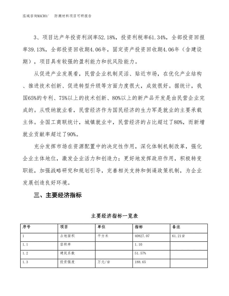 防潮材料项目可研报告（立项申请）_第5页