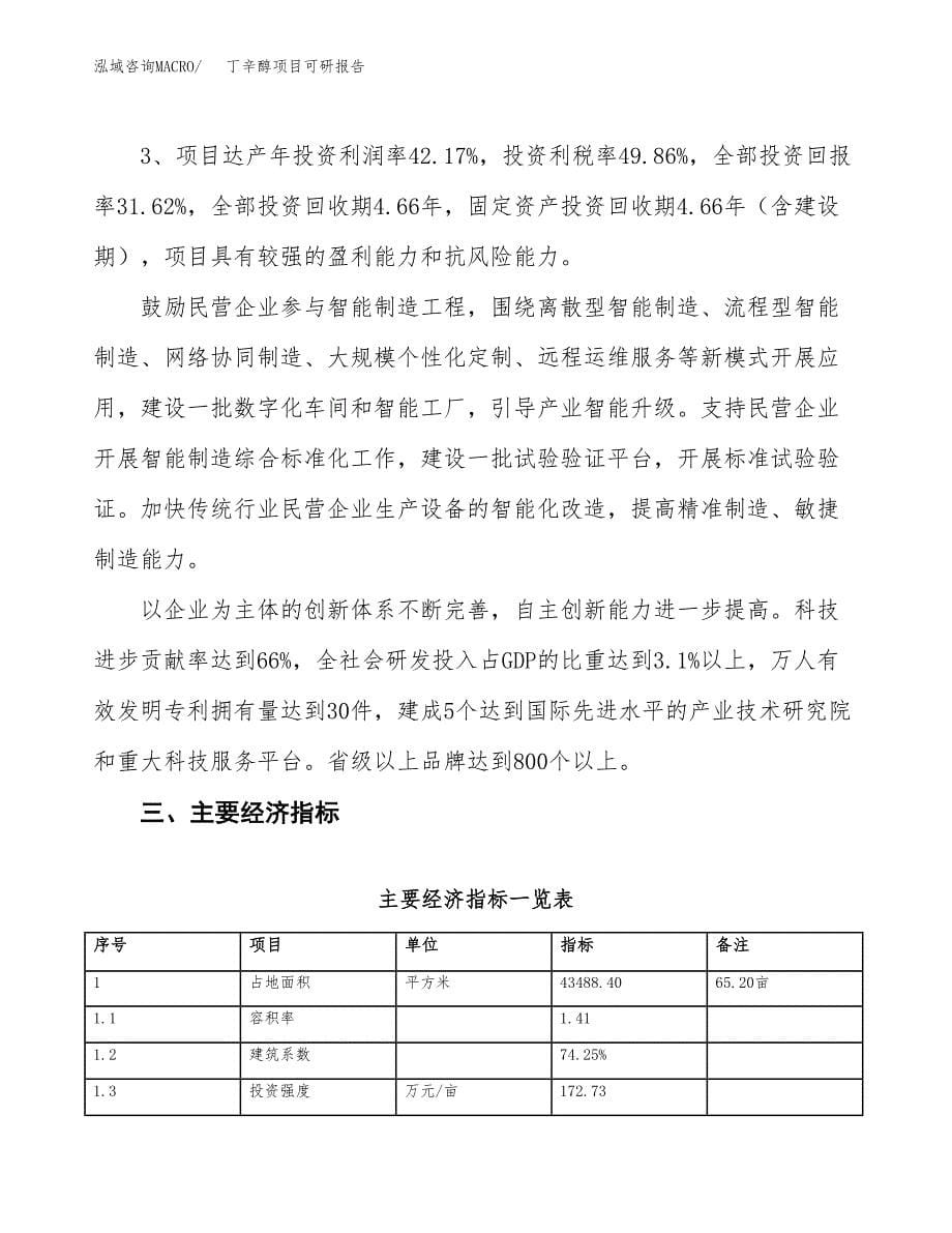 丁辛醇项目可研报告（立项申请）_第5页