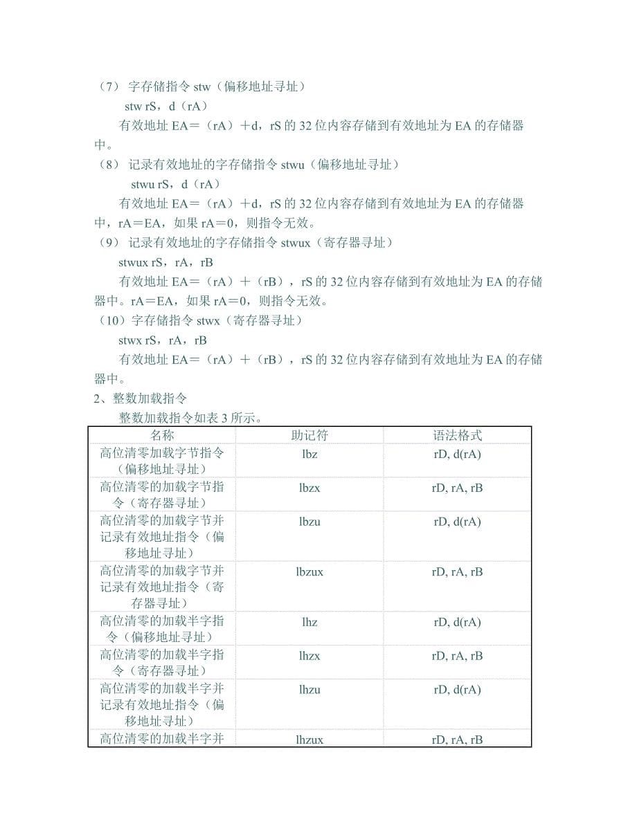 powerpc汇编指令集_第5页