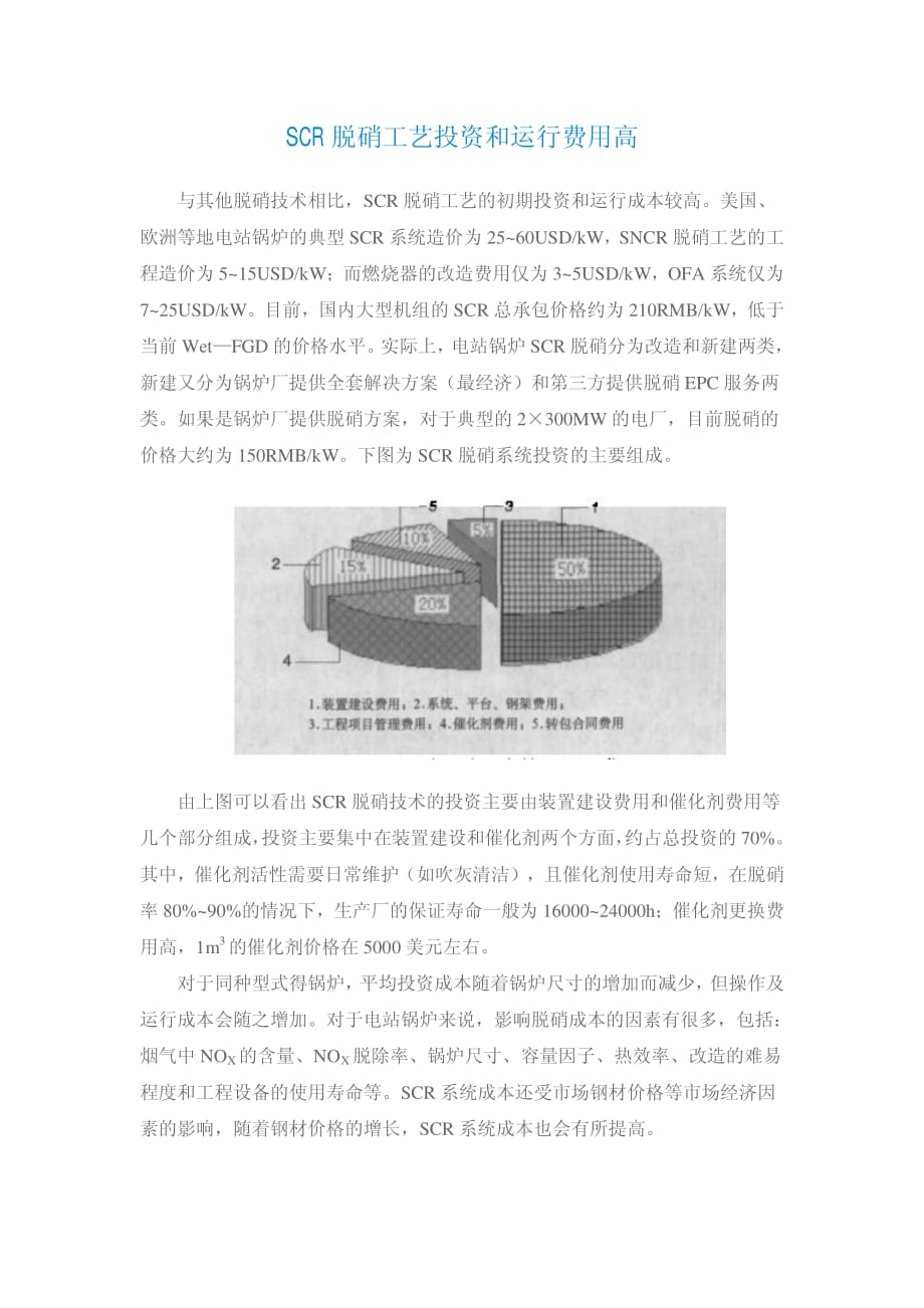 scr脱硝工艺投资和运行费用高_第1页