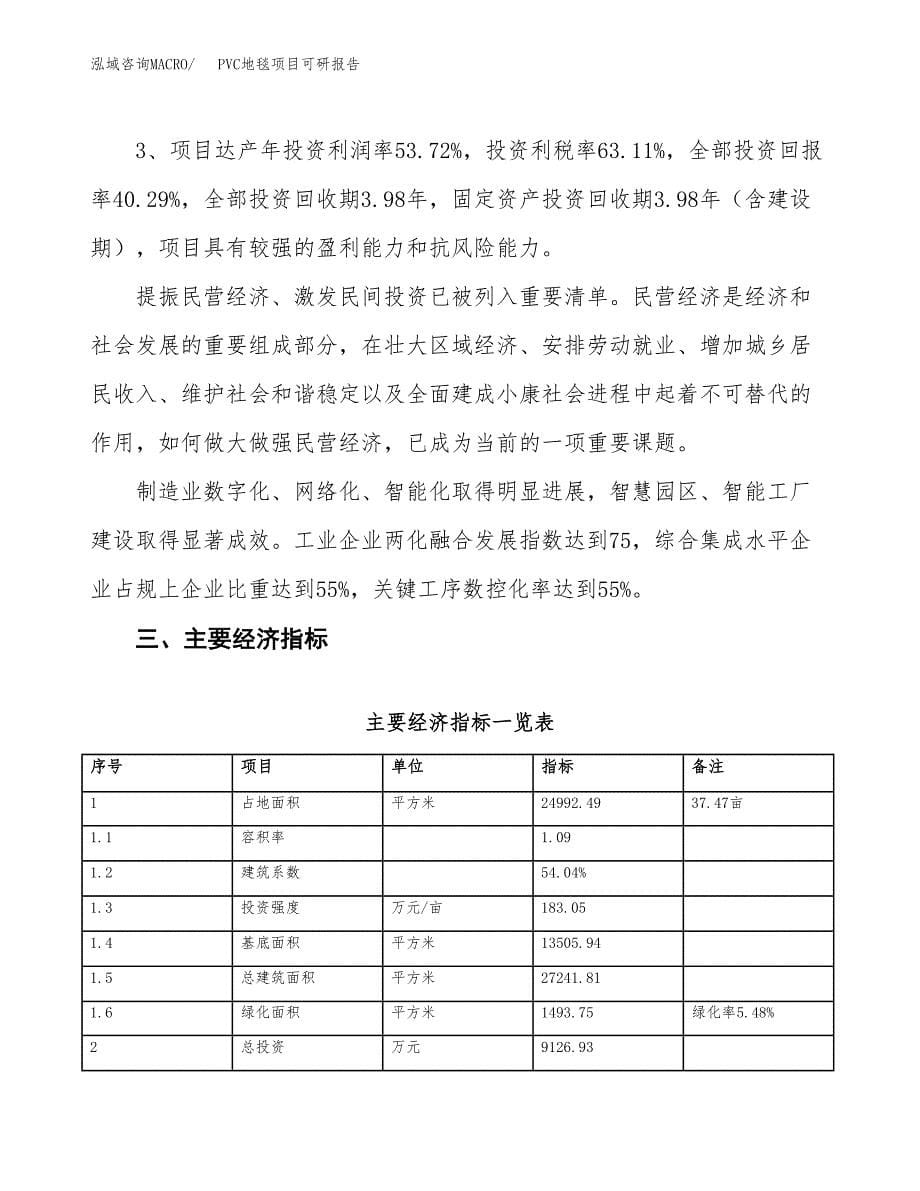 PVC地毯项目可研报告（立项申请）_第5页