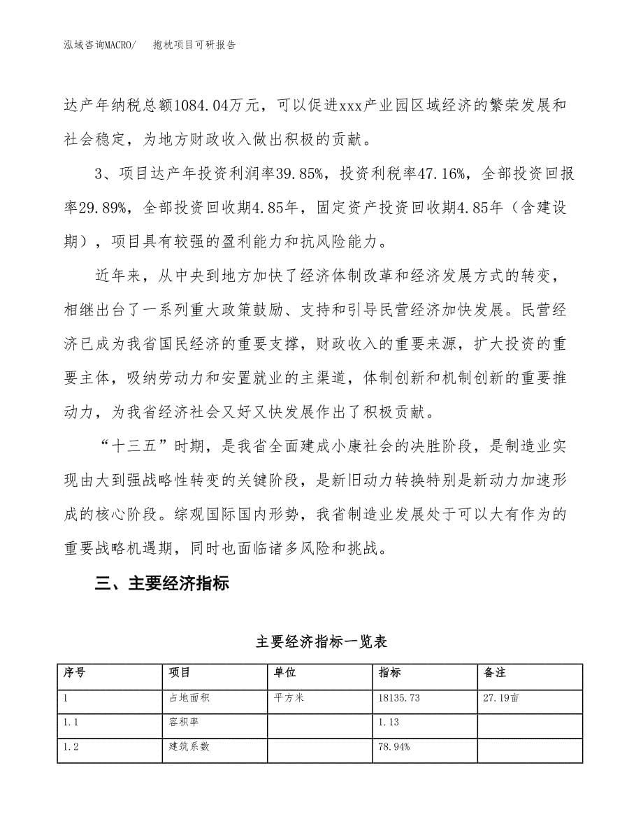 抱枕项目可研报告（立项申请）_第5页