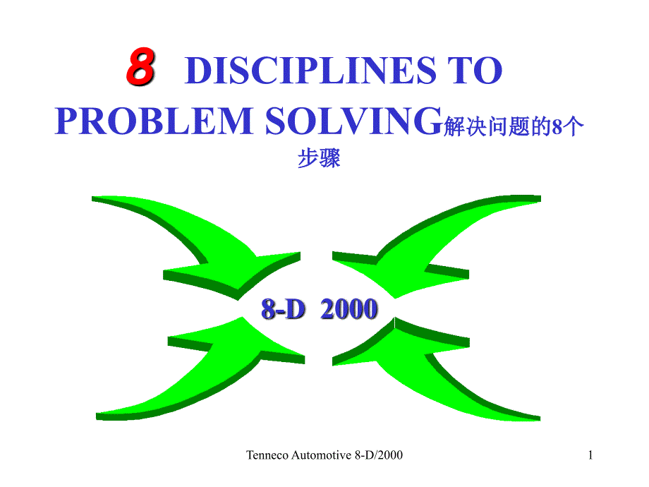 8-disciplines of problem solving解决问题的8个步骤.ppt_第1页