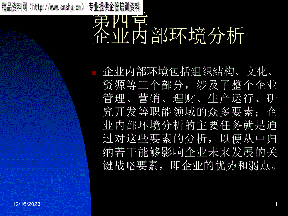 企业战略内部环境分析报告.ppt_第1页