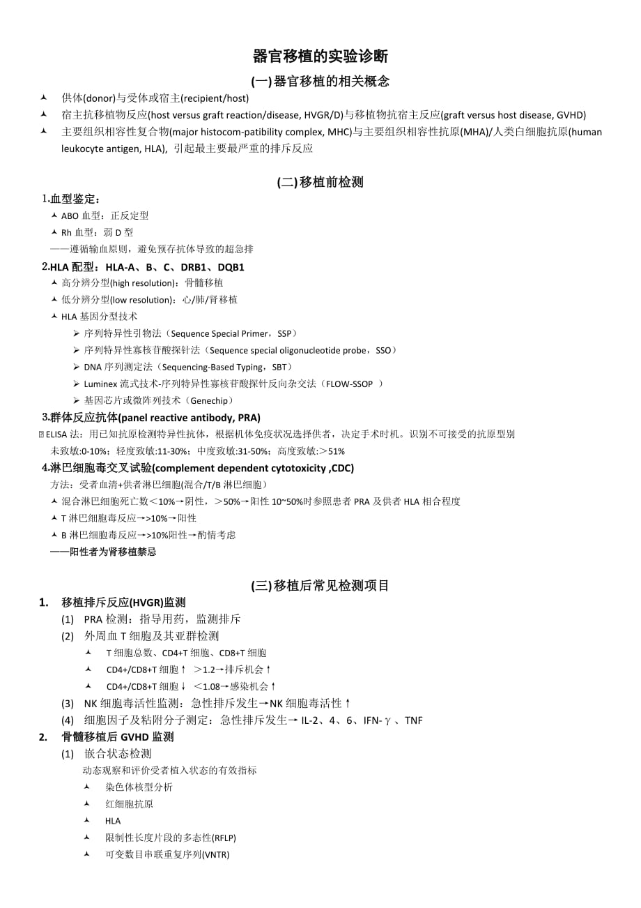 器官移植的实验诊断_第1页