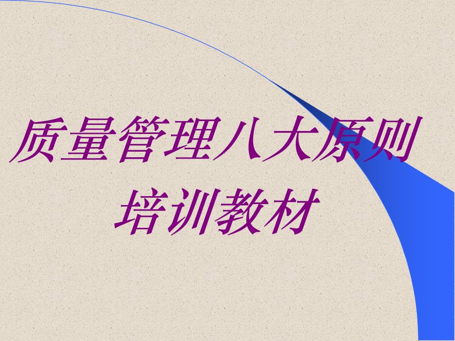 质量管理八大原则培训教材.ppt_第1页